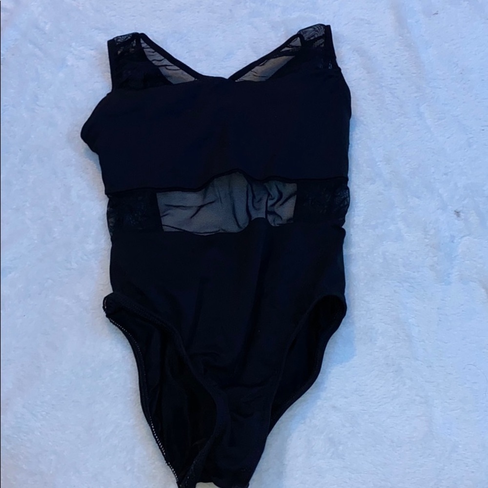 black leotard